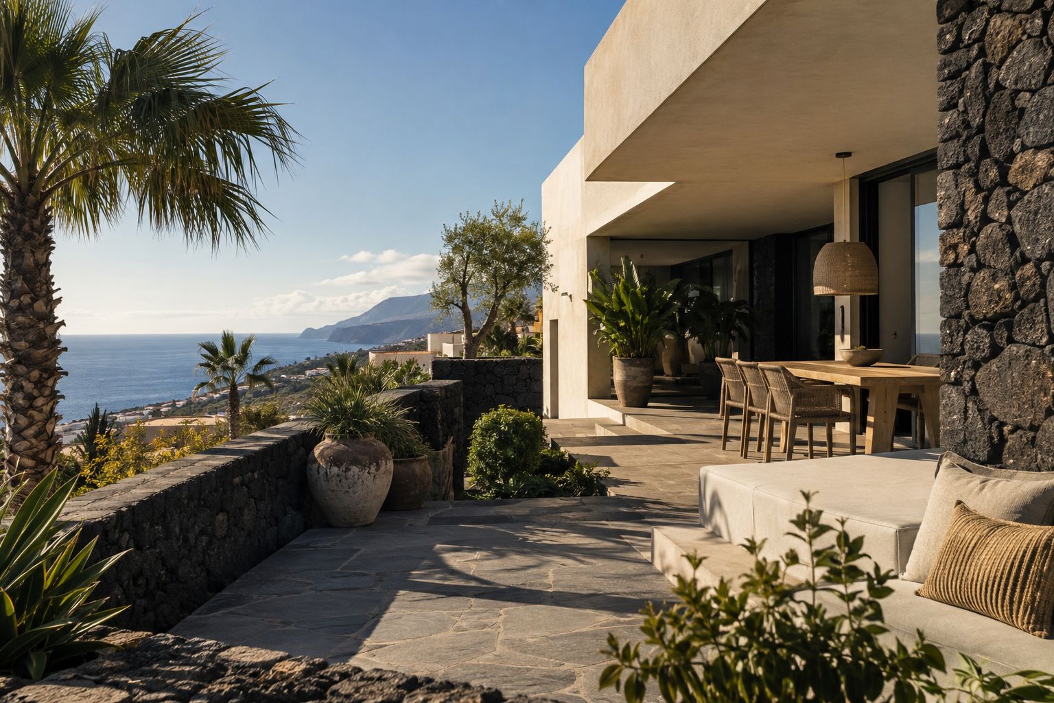 Arquitectura contemporánea junto al paisaje de Tenerife